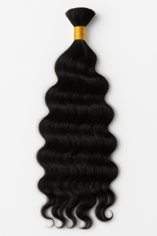 Virgin NATURAL WAVE Braiding Human Hair Curls (18-26 Inch)